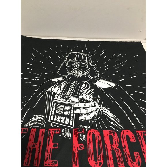 18”x22” The Force Is Strong With You black/red/white fabric - Picture 2 of 4